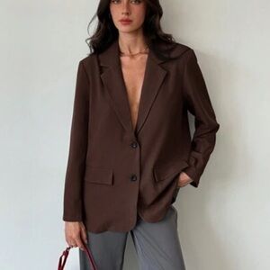 Oversized Brown Blazer